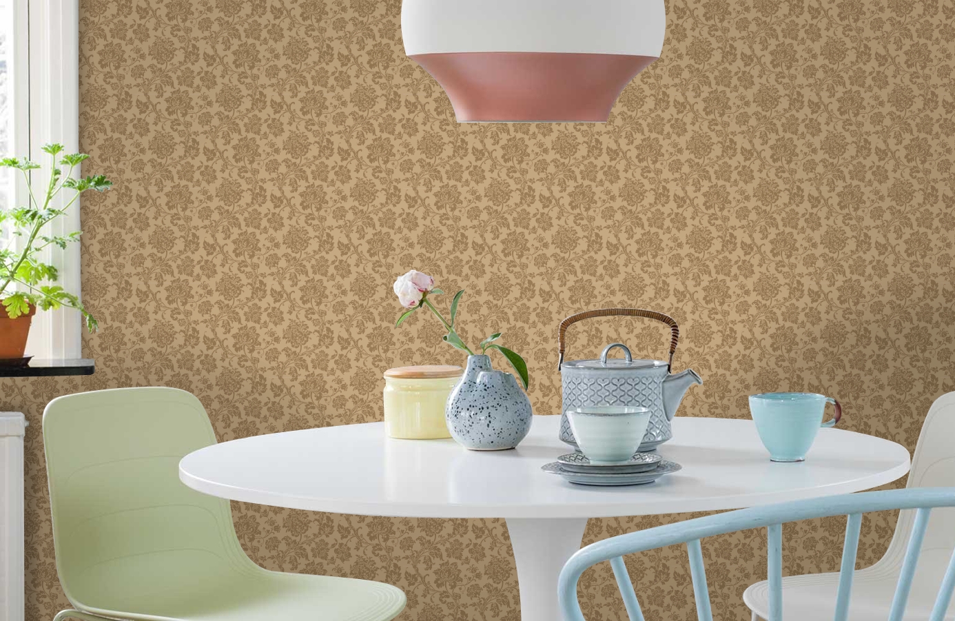 Обои 81/10043 фото в интерьере кухни