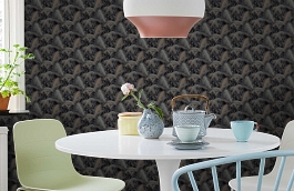 Обои 95-1004 фото в интерьере кухни превью