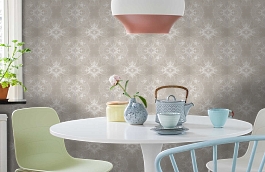 Обои Antique Lace Wallpaper Ch фото в интерьере кухни превью