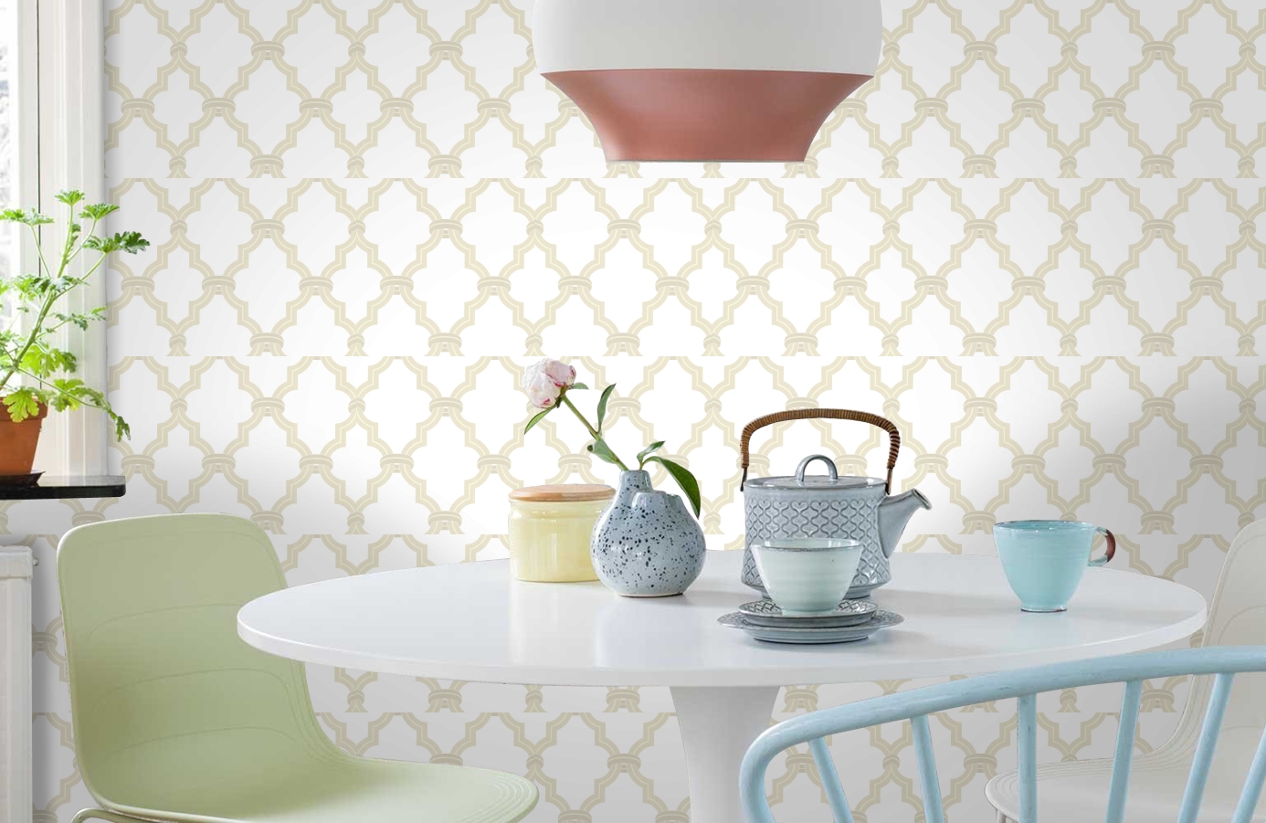 Обои CCE130134 фото в интерьере кухни