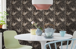 Обои Lacquer 882 фото в интерьере кухни превью