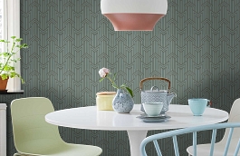 Обои Limelight Wallpaper Peaco фото в интерьере кухни превью