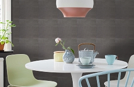 Обои Relief 30-Chainmail фото в интерьере кухни превью