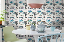 Обои WU17625 фото в интерьере кухни превью