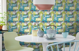 Обои YH-17926 фото в интерьере кухни превью