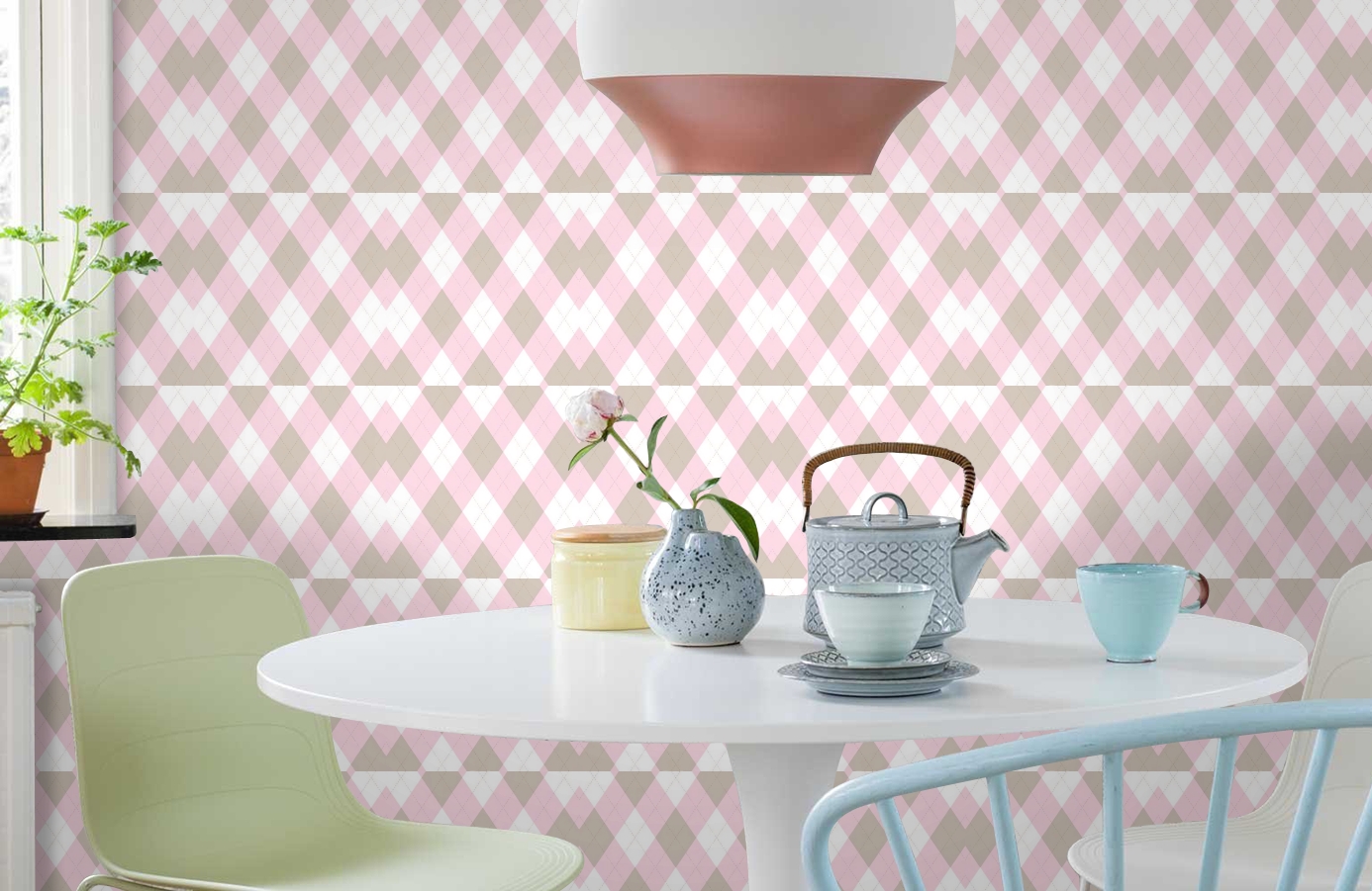 Обои 115605 фото в интерьере кухни