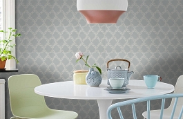 Обои Madeleine La Mer фото в интерьере кухни превью