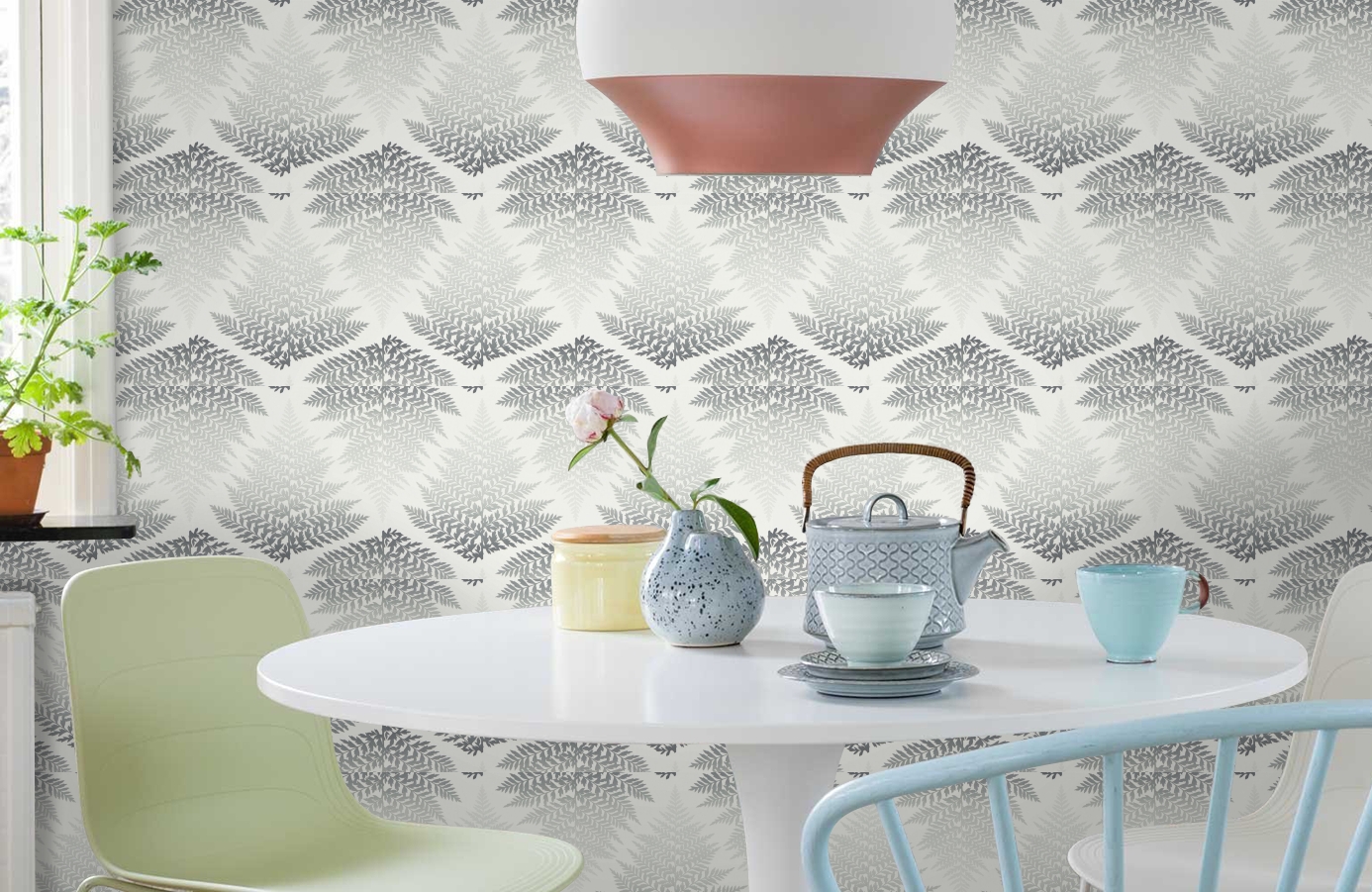 Обои 111380 фото в интерьере кухни