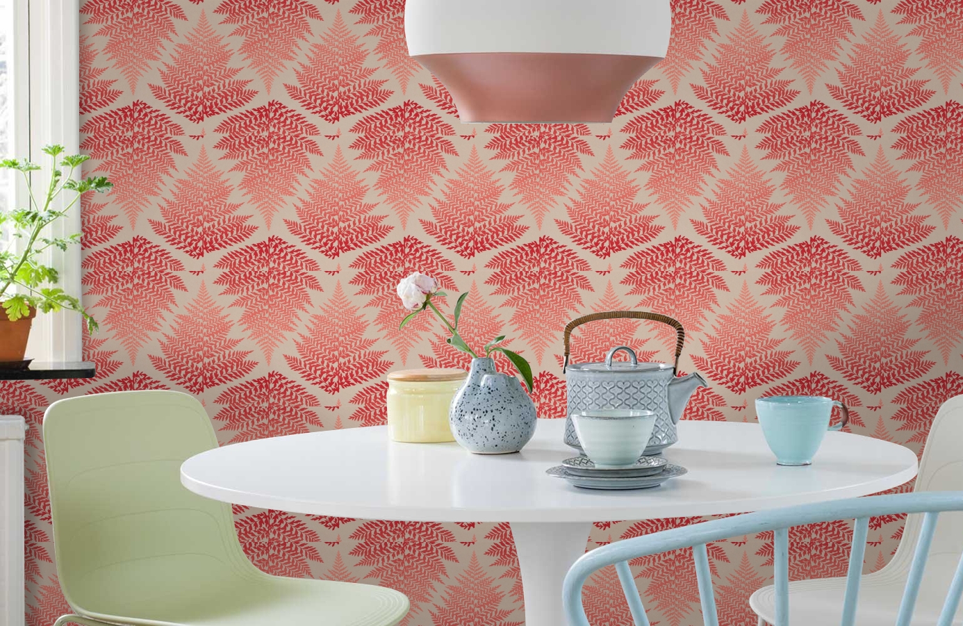 Обои 111381 фото в интерьере кухни