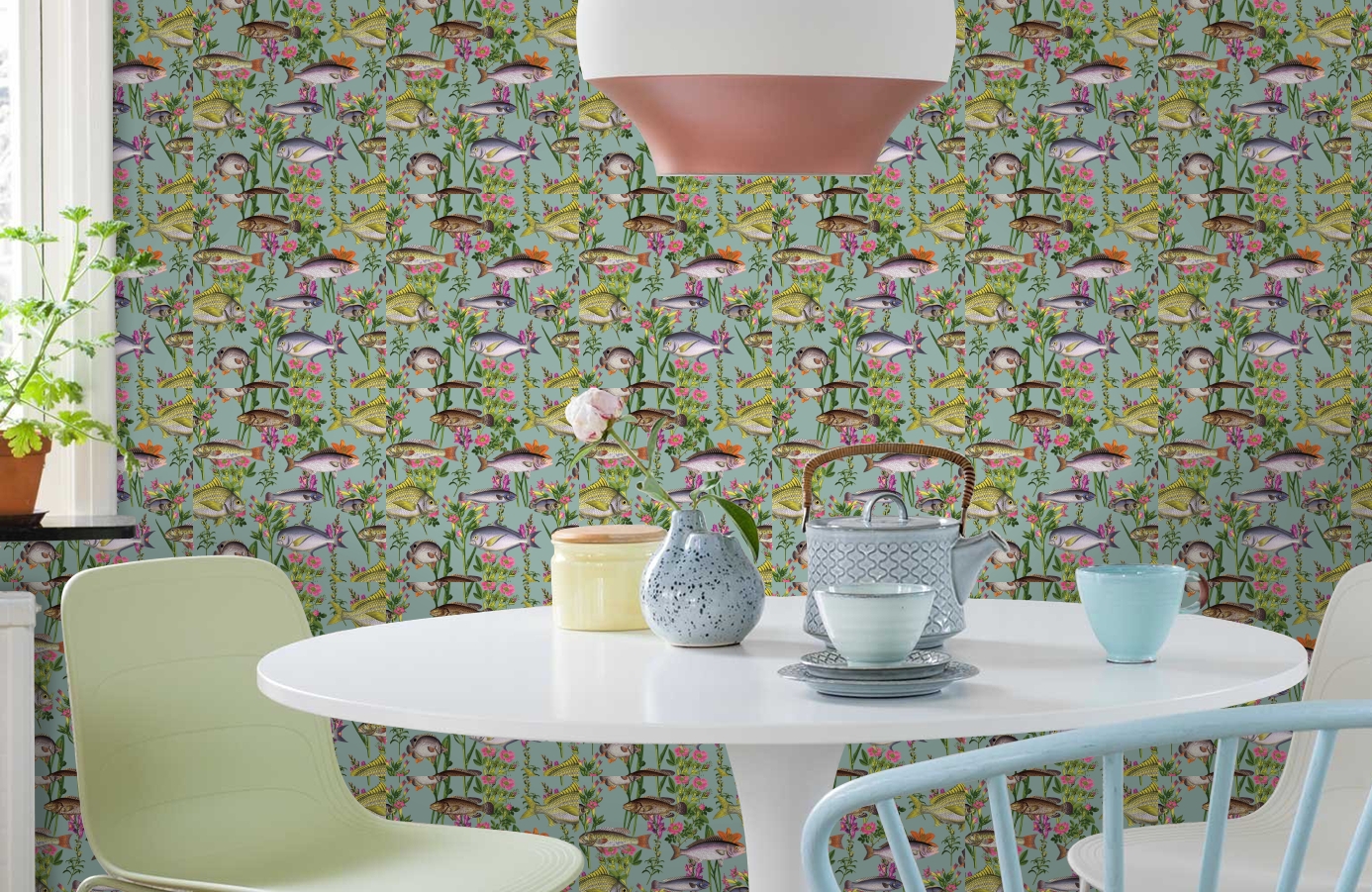 Обои 12171 фото в интерьере кухни