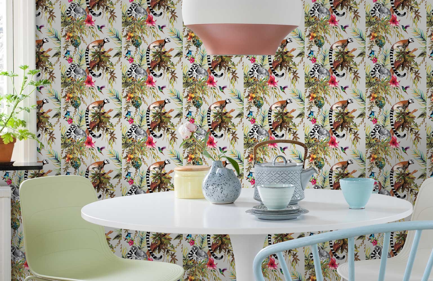 Обои 12401 фото в интерьере кухни