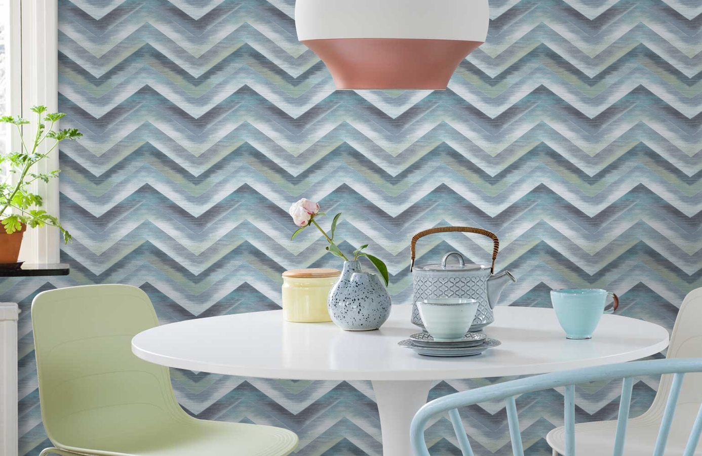 Обои 35721 фото в интерьере кухни