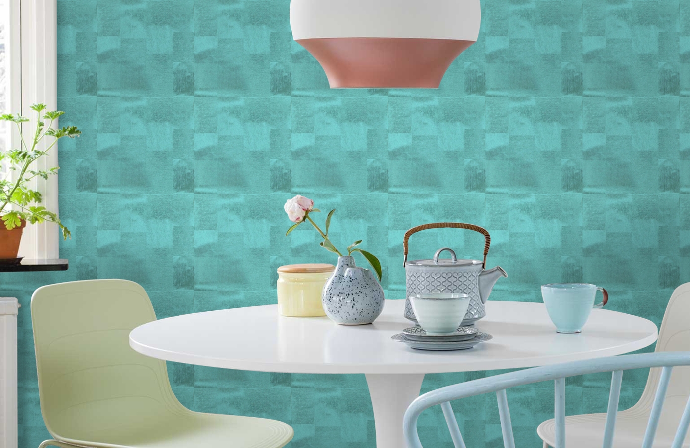 Обои 35801 фото в интерьере кухни