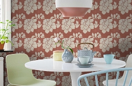 Обои 6460-10 фото в интерьере кухни превью