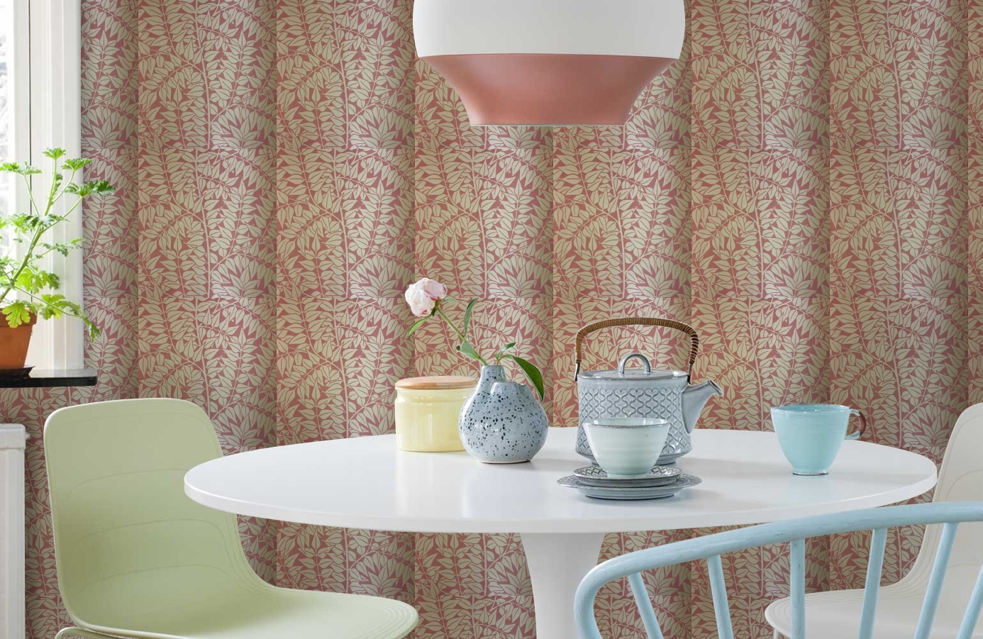 Обои 210373 фото в интерьере кухни