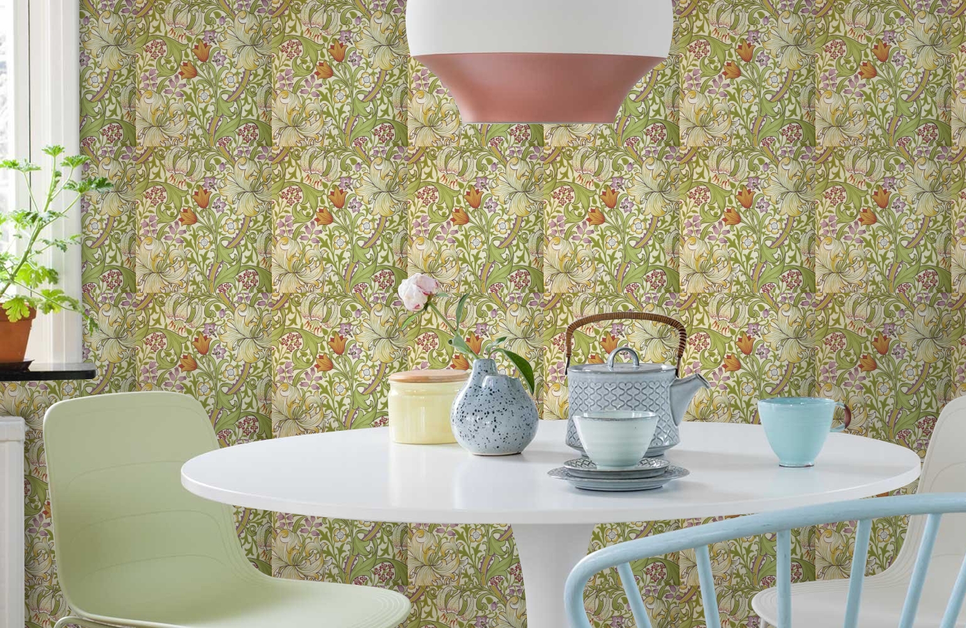 Обои 210399 фото в интерьере кухни