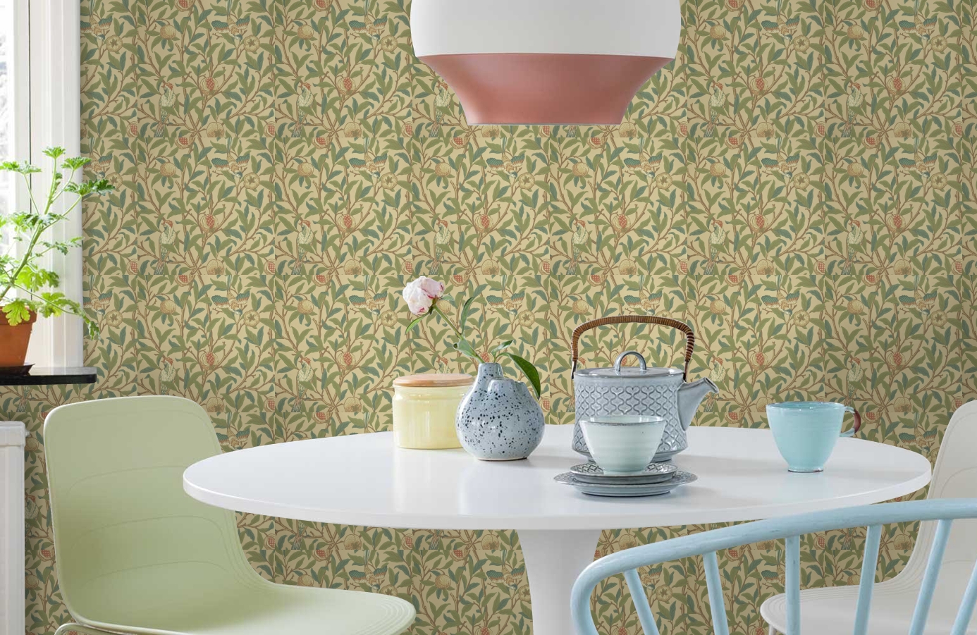 Обои 212539 фото в интерьере кухни