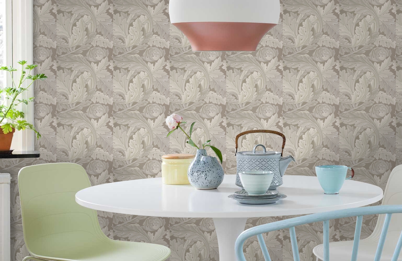 Обои 212553 фото в интерьере кухни