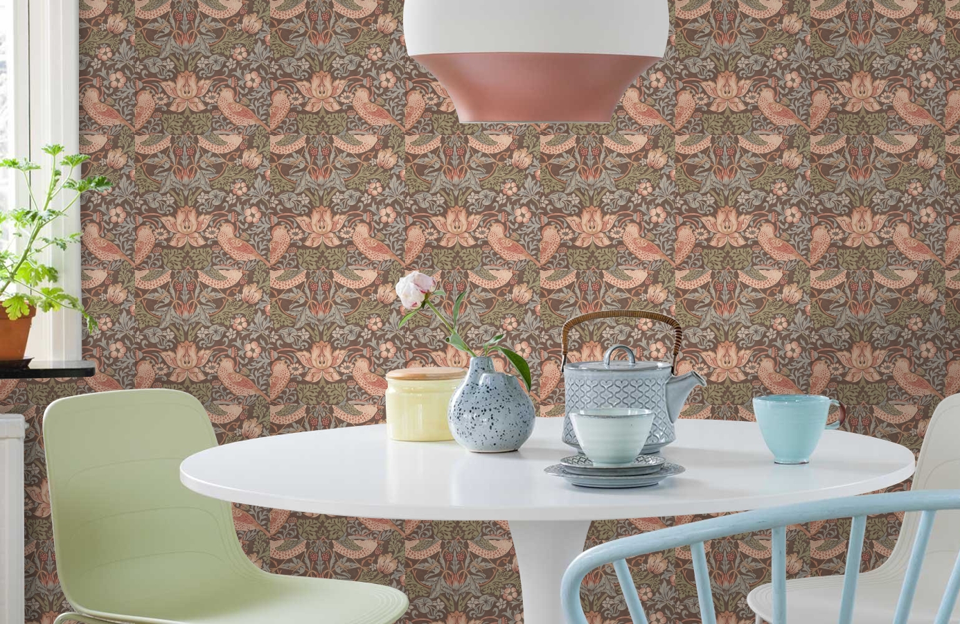 Обои 212565 фото в интерьере кухни