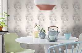 Обои 326346 фото в интерьере кухни превью