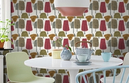 Обои 111085 фото в интерьере кухни превью