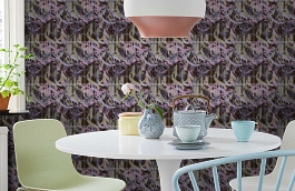 Обои 1981-2 фото в интерьере кухни превью