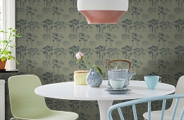 Обои 1996-5 9 фото в интерьере кухни превью