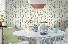 Обои 1997-2 9 фото в интерьере кухни превью