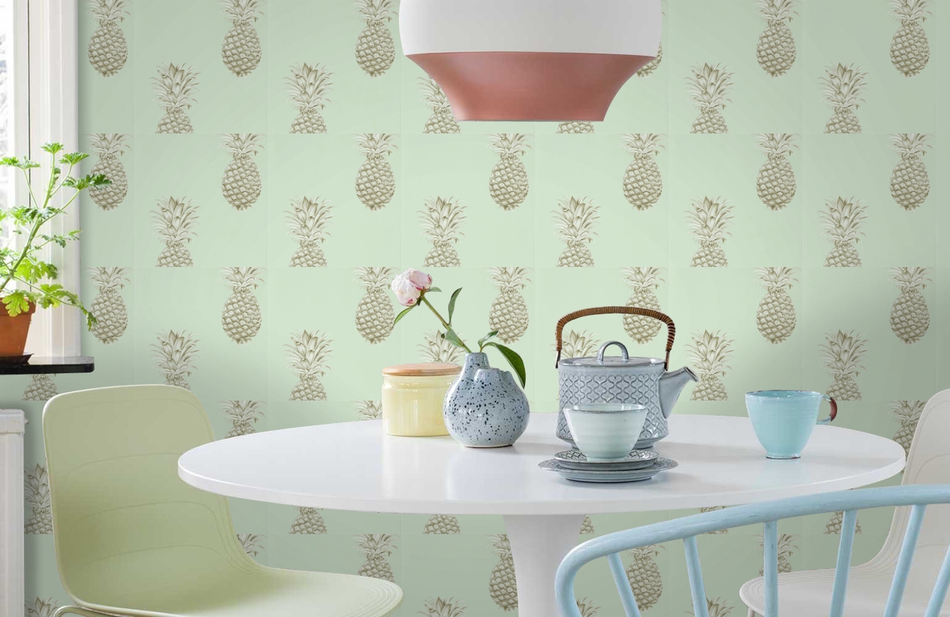 Обои 216325 фото в интерьере кухни