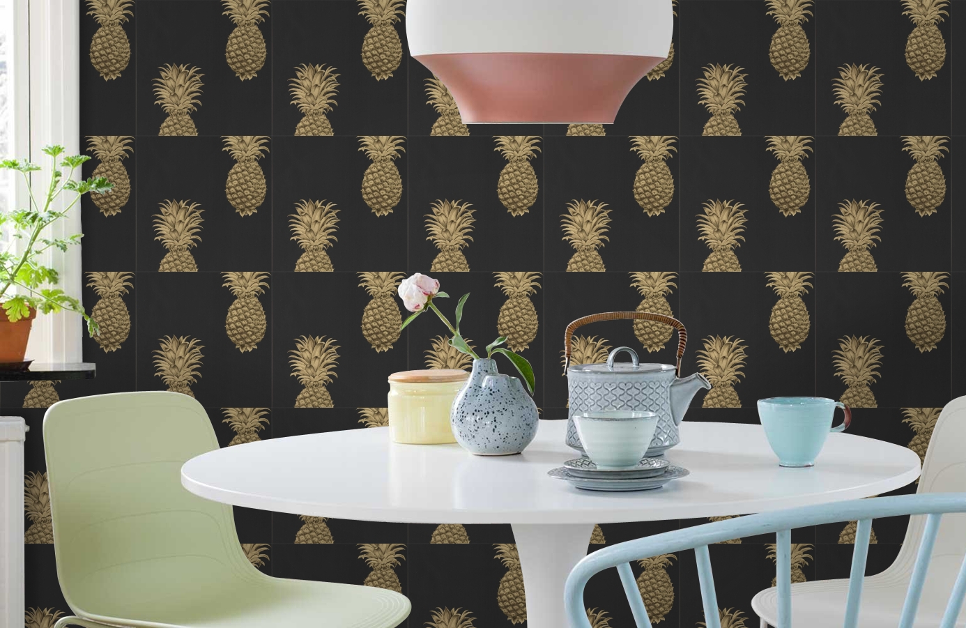 Обои 216326 фото в интерьере кухни