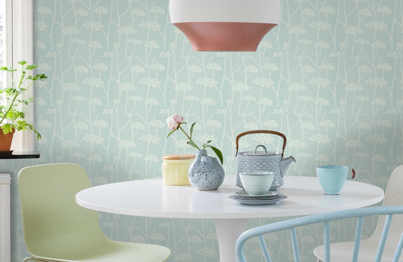 Обои DCFL211648 фото в интерьере кухни