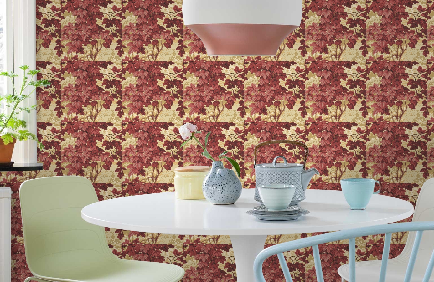 Обои ZINW310060 фото в интерьере кухни