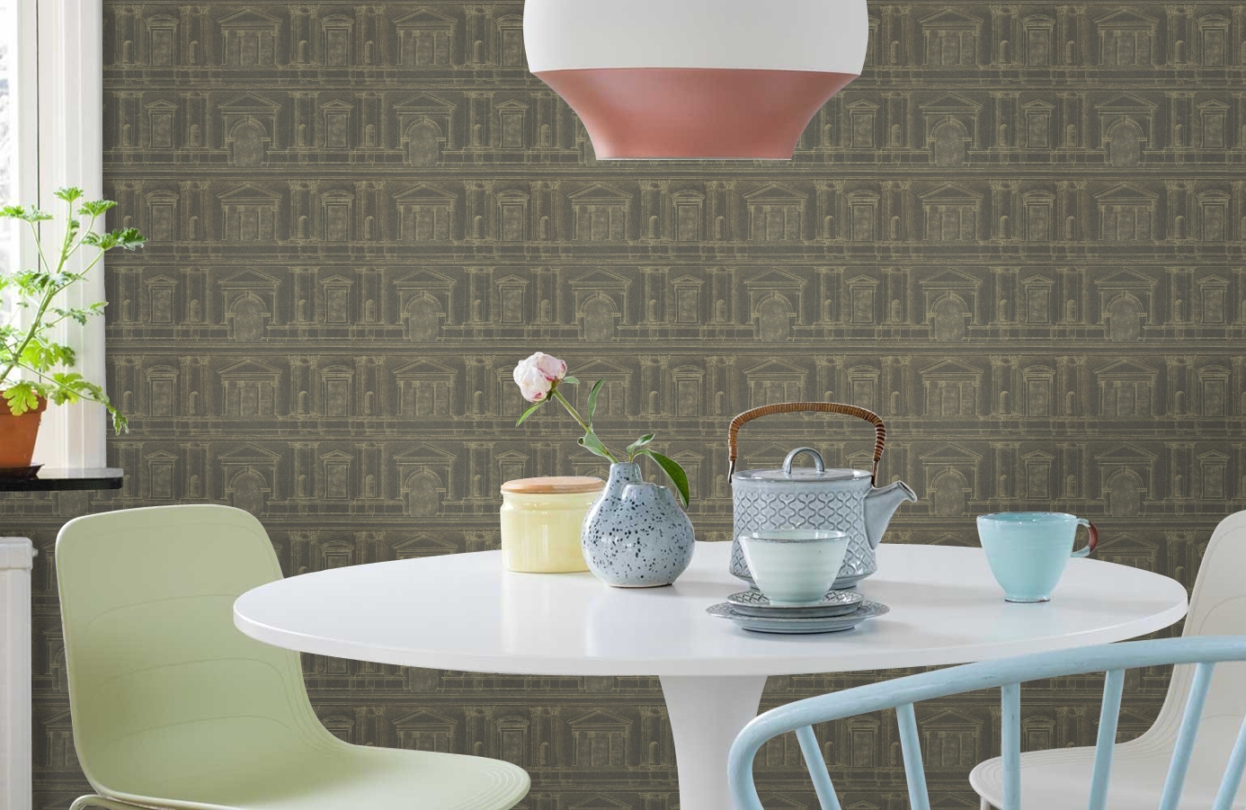 Обои ZINW310080 фото в интерьере кухни Обои ZINW310080 фото в интерьере кухни