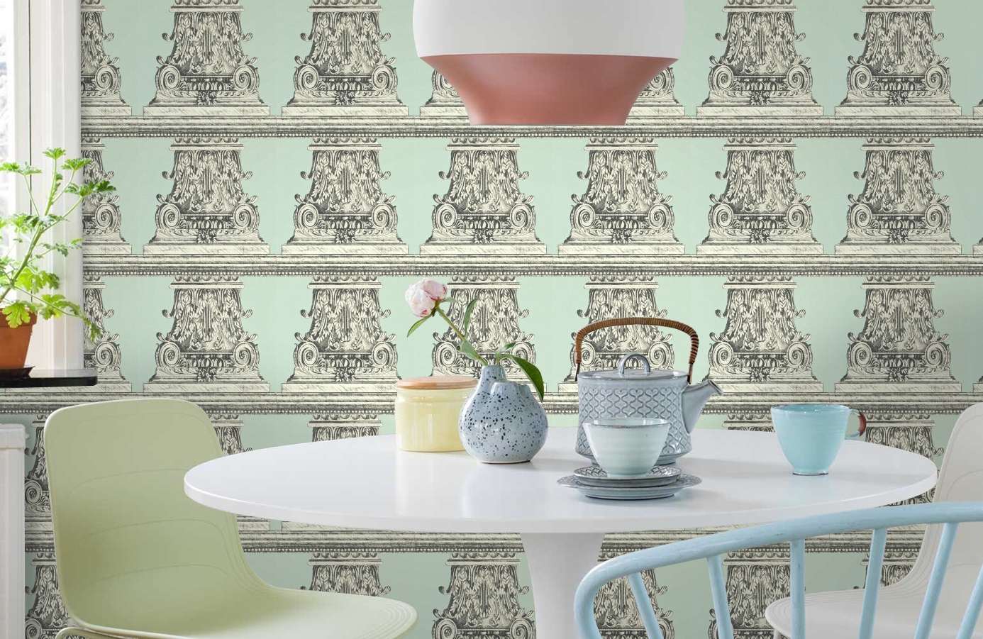 Обои ZINW310084 фото в интерьере кухни Обои ZINW310084 фото в интерьере кухни