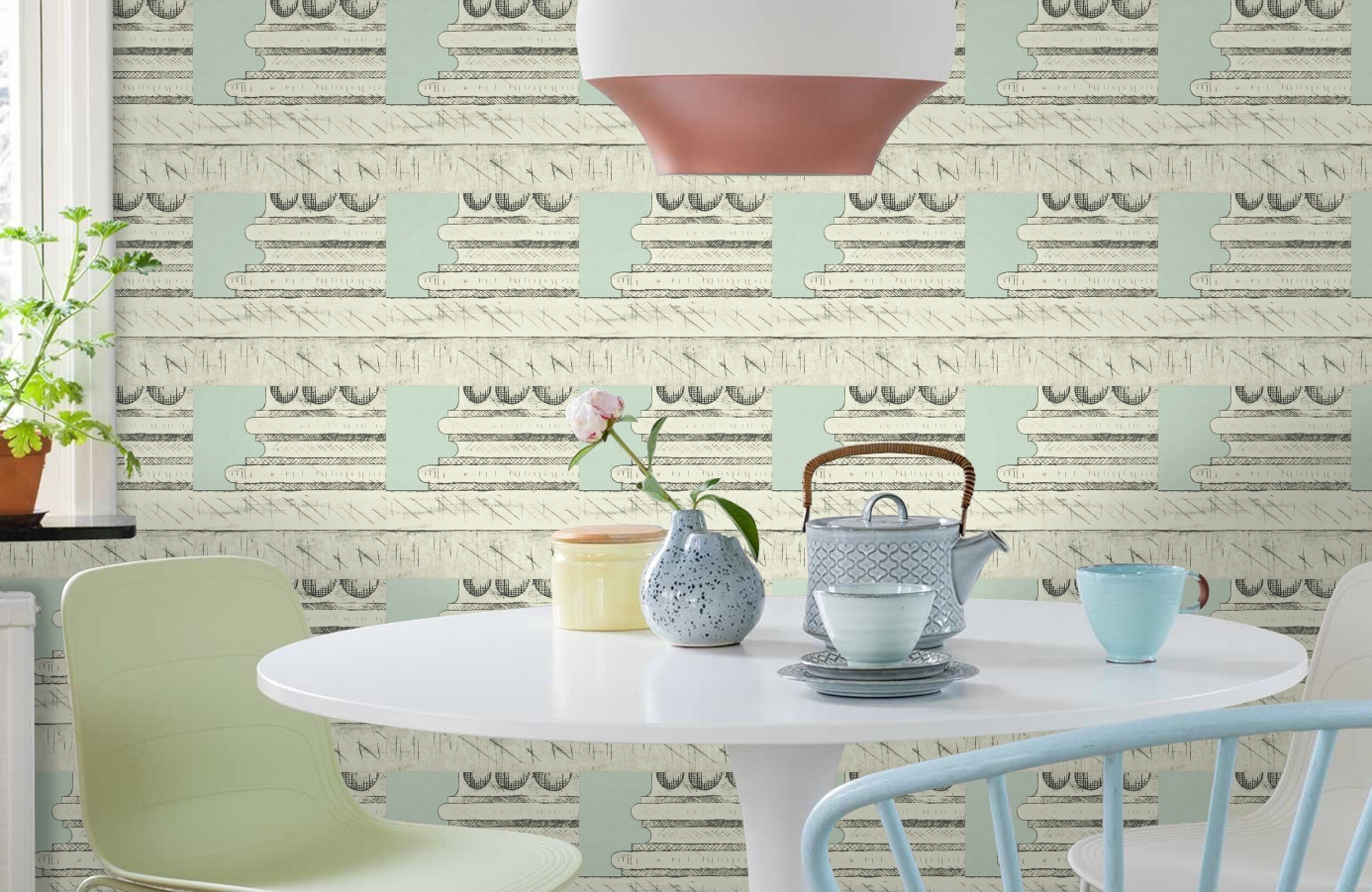 Обои ZINW310088 фото в интерьере кухни