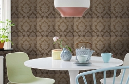 Обои 261002 фото в интерьере кухни превью