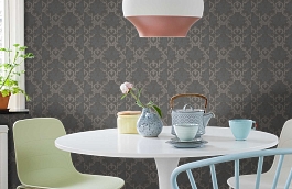 Обои 2666-44 фото в интерьере кухни превью