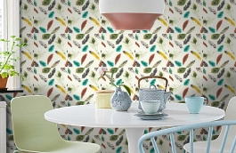 Обои 300126 фото в интерьере кухни превью