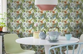 Обои 30015-2 фото в интерьере кухни превью