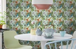 Обои 30015-2 фото в интерьере кухни превью