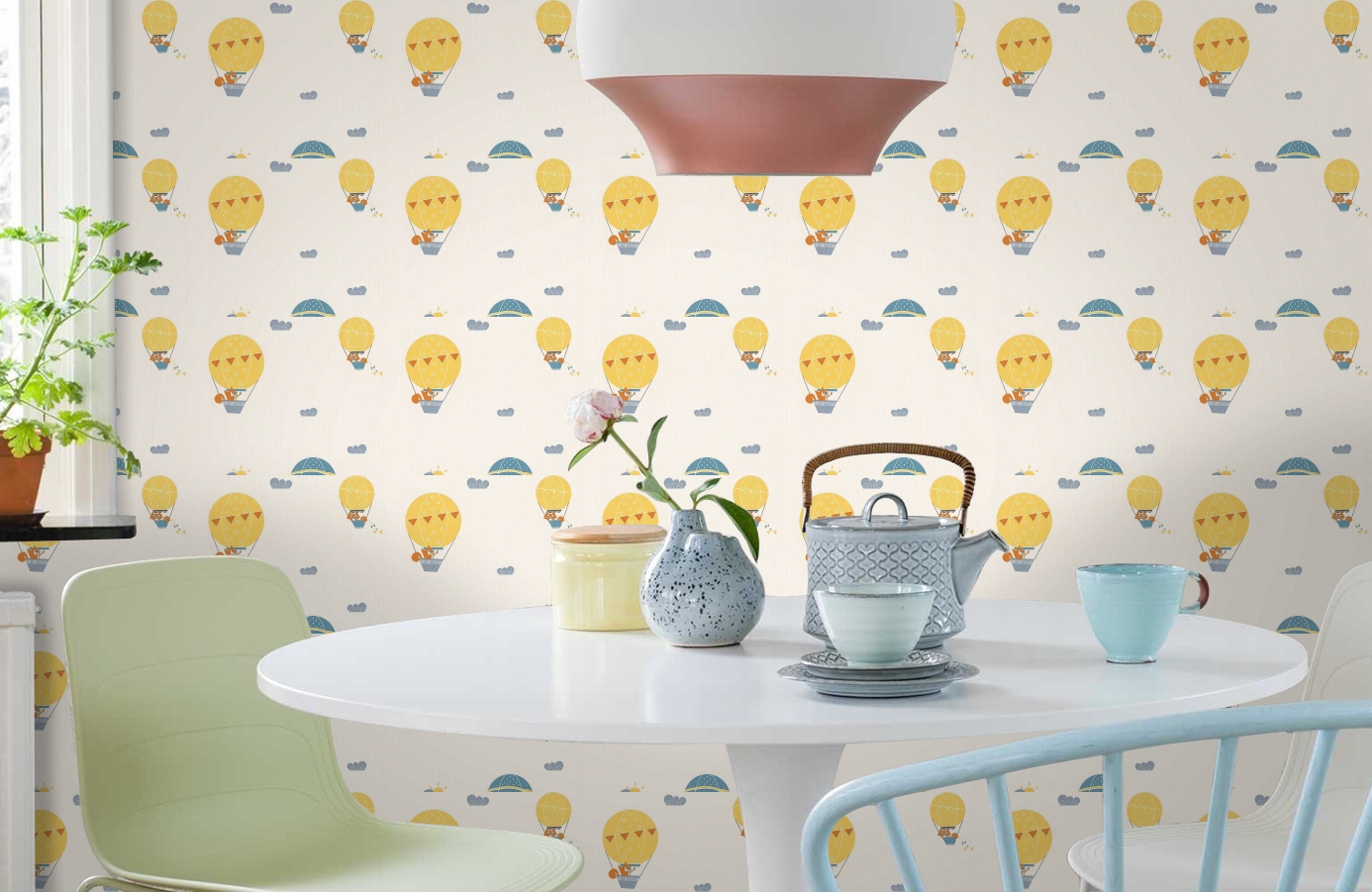 Обои 30295-2 фото в интерьере кухни