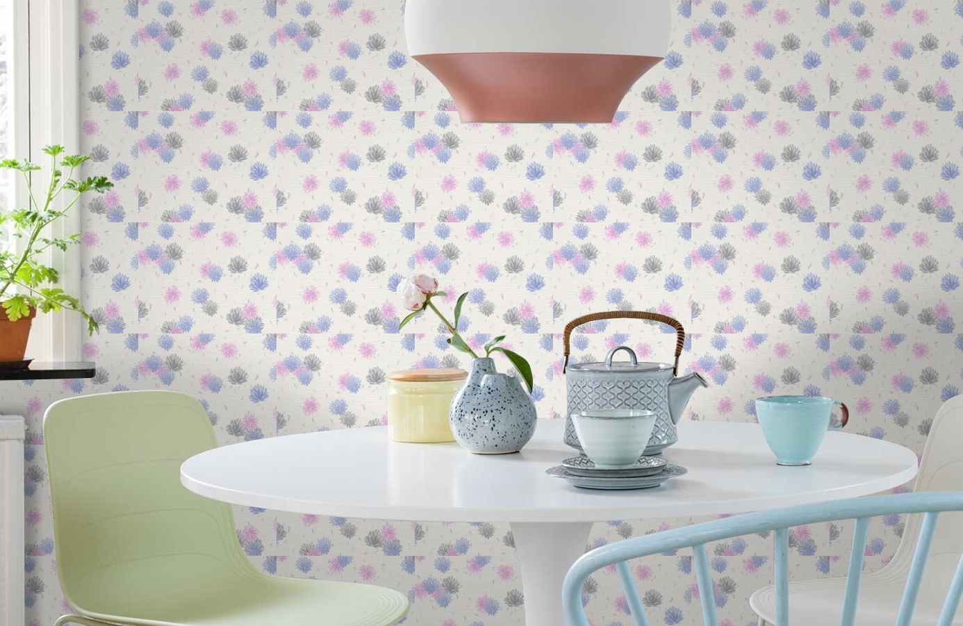 Обои 30408-4 фото в интерьере кухни