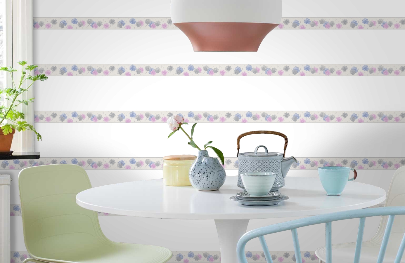 Обои 30409-4 фото в интерьере кухни