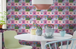 Обои 30596-1 фото в интерьере кухни превью