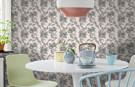 Обои 33867-3 фото в интерьере кухни превью