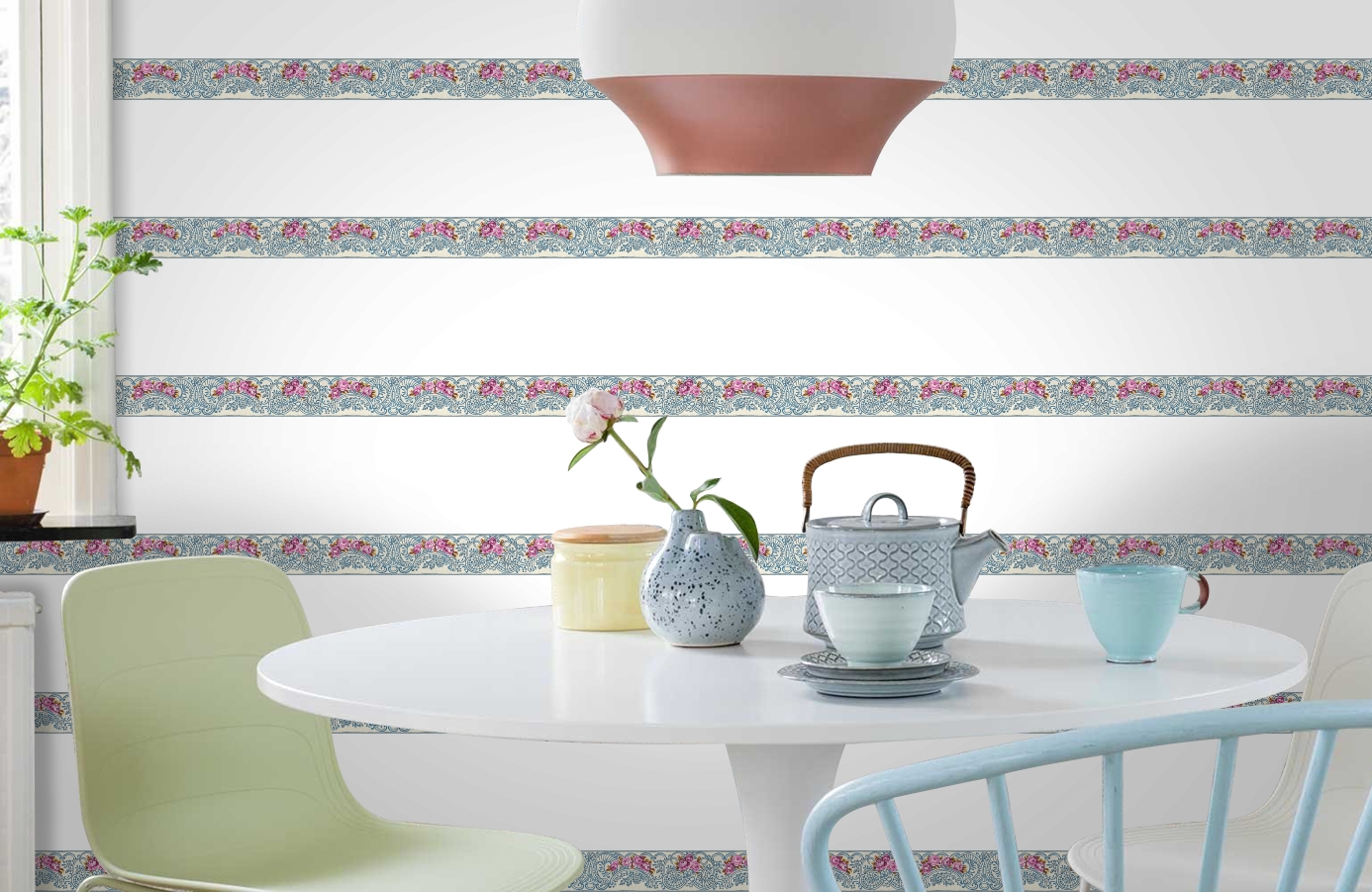 Обои 34074-3 фото в интерьере кухни Обои 34074-3 фото в интерьере кухни