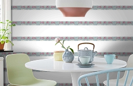 Обои 34074-3 фото в интерьере кухни превью