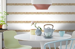 Обои 34074-5 фото в интерьере кухни превью