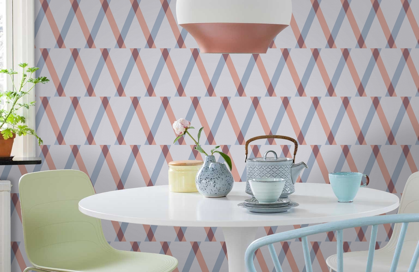 Обои 34110-2 фото в интерьере кухни