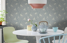 Обои 34214-3 фото в интерьере кухни превью